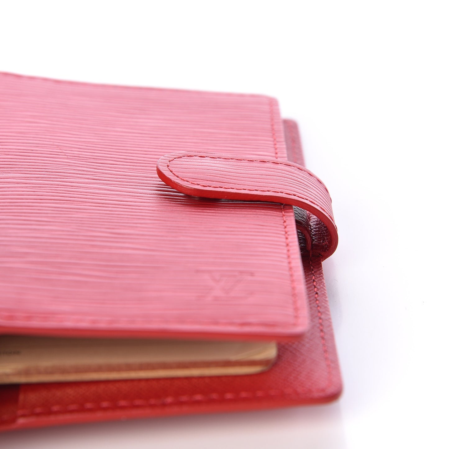 Epi Small Ring Agenda Cover Rouge