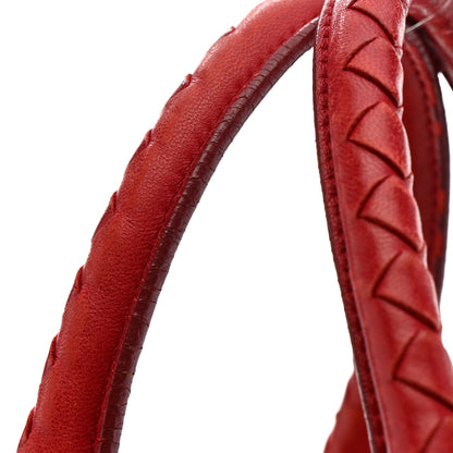 Bottega Veneta Nappa Intrecciato Montaigne Bag Red 15 of 22