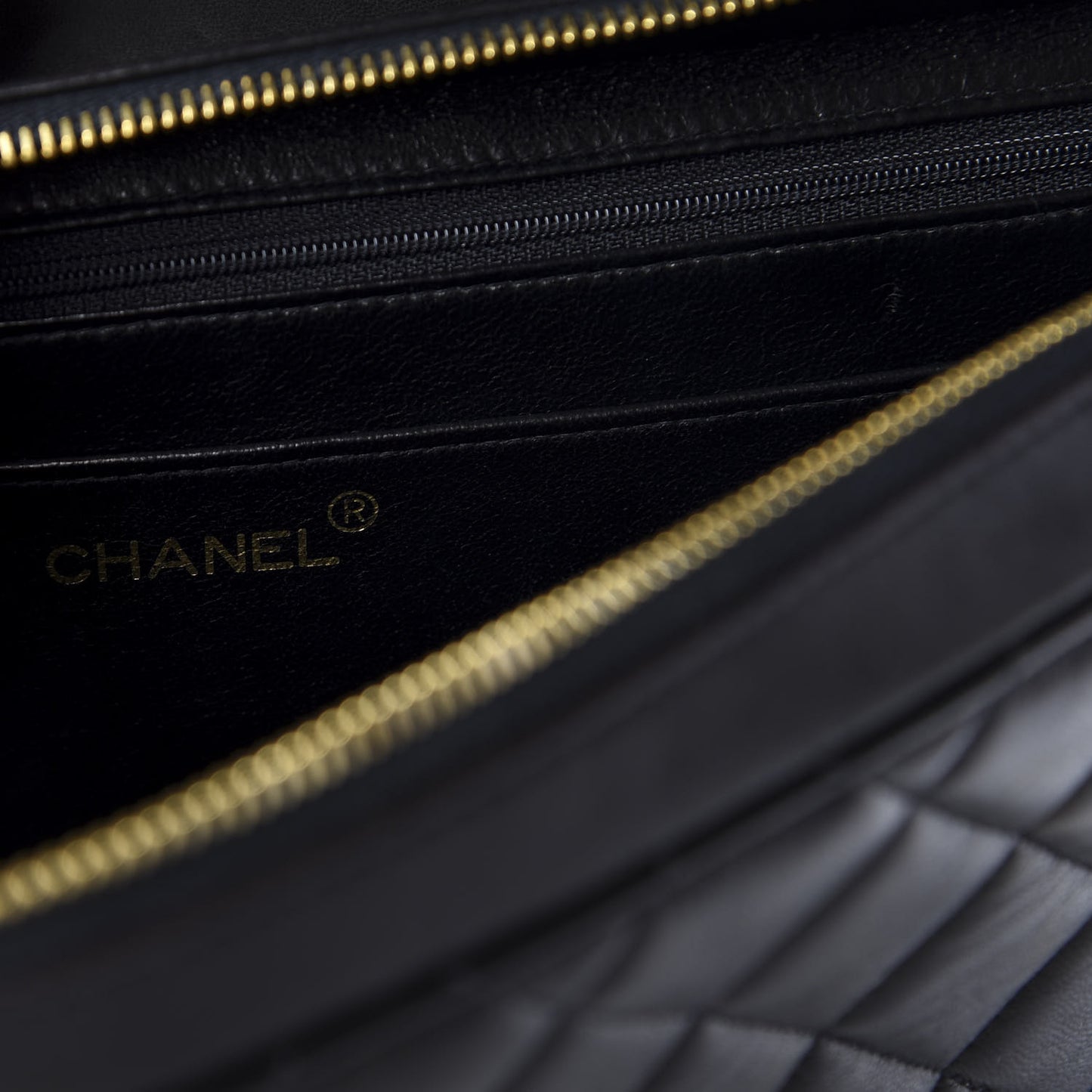 Lambskin Quilted Backpack Black