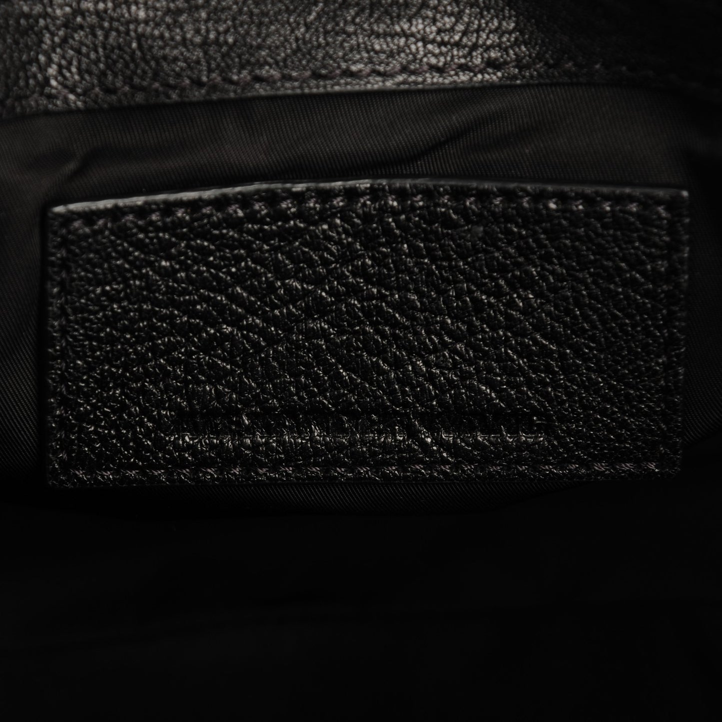 Pebbled Lambskin Rockie Black Nickel Hardware