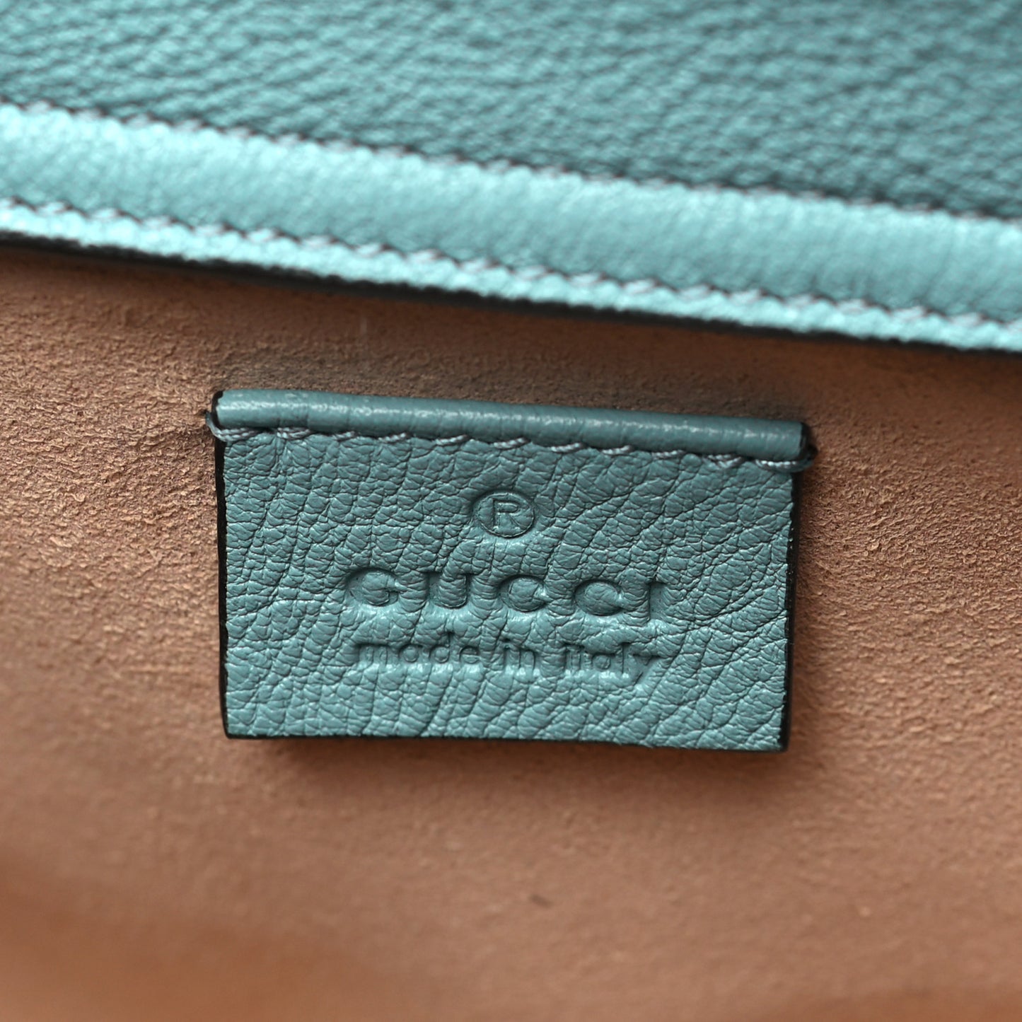 Wonka Grain Calfskin Mini Diana Tote Bag Dusty Azure Orange Fluo