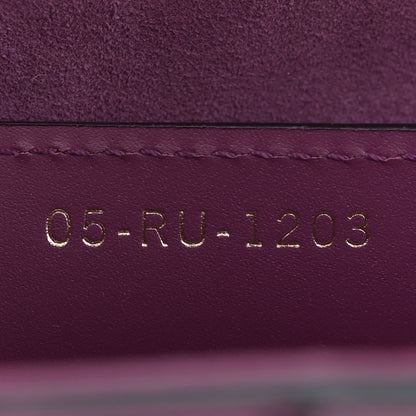 Christian Dior Calfskin Saddle Bag Purple 7 of 12
