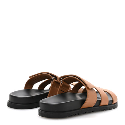 Hermes Calfskin Womens Chypre Sandals 36 Naturel 5 of 9