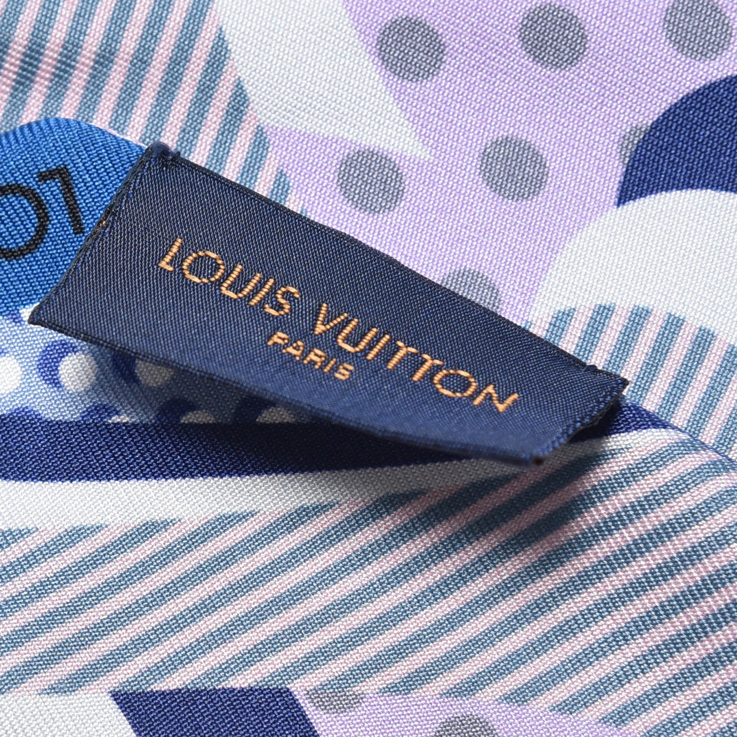 Louis Vuitton Silk Pop Monogram BB Bandeau Bleuet 4 of 4