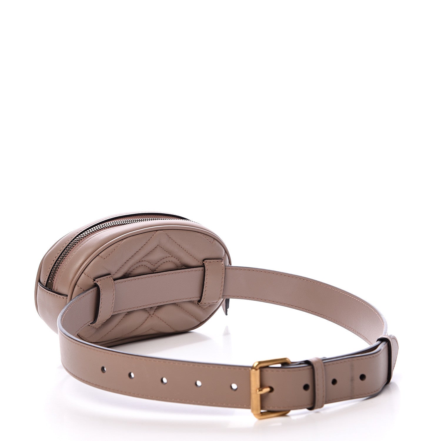 Gucci Calfskin Matelasse GG Marmont Belt Bag 85 34 Porcelain Rose 2 of 12