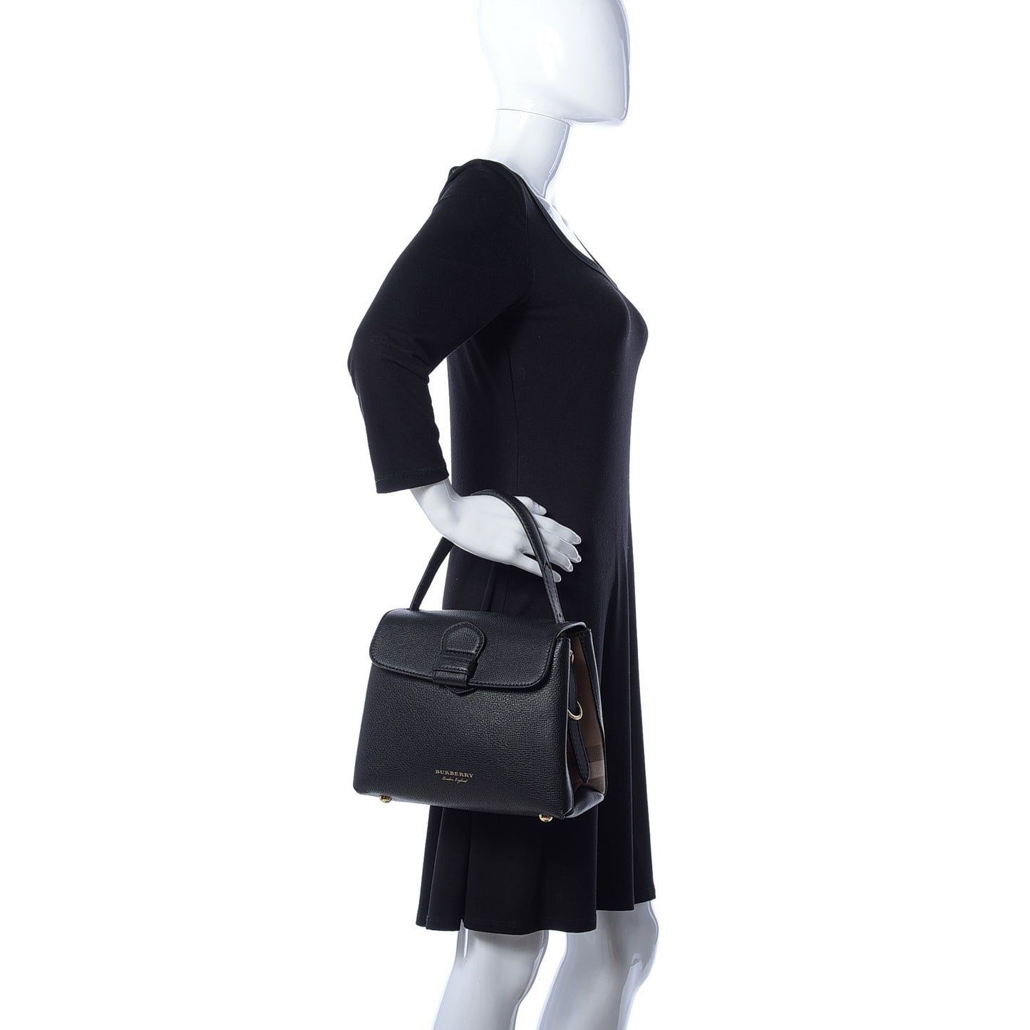 Derby Calfskin House Check Small Camberley Black