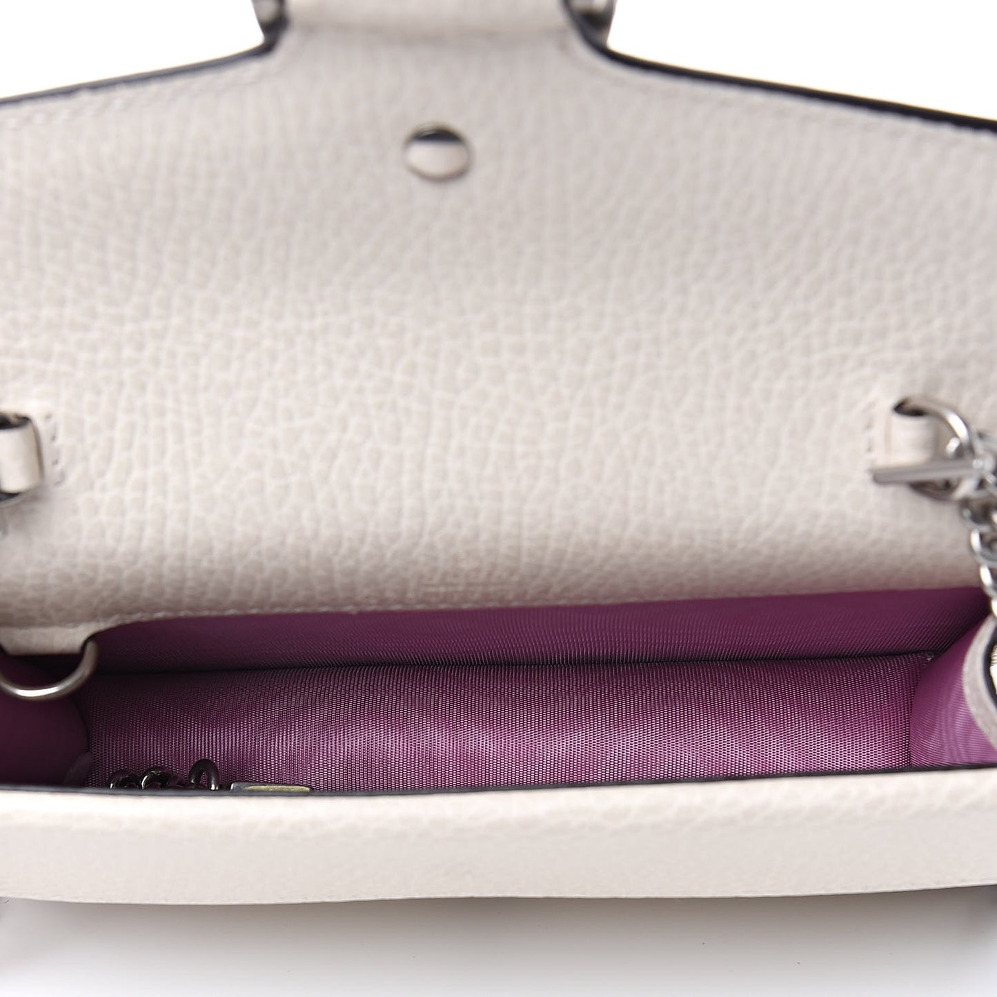 Dollar Calfskin Crystal Super Mini Dionysus Shoulder Bag Mystic White Black Diamond
