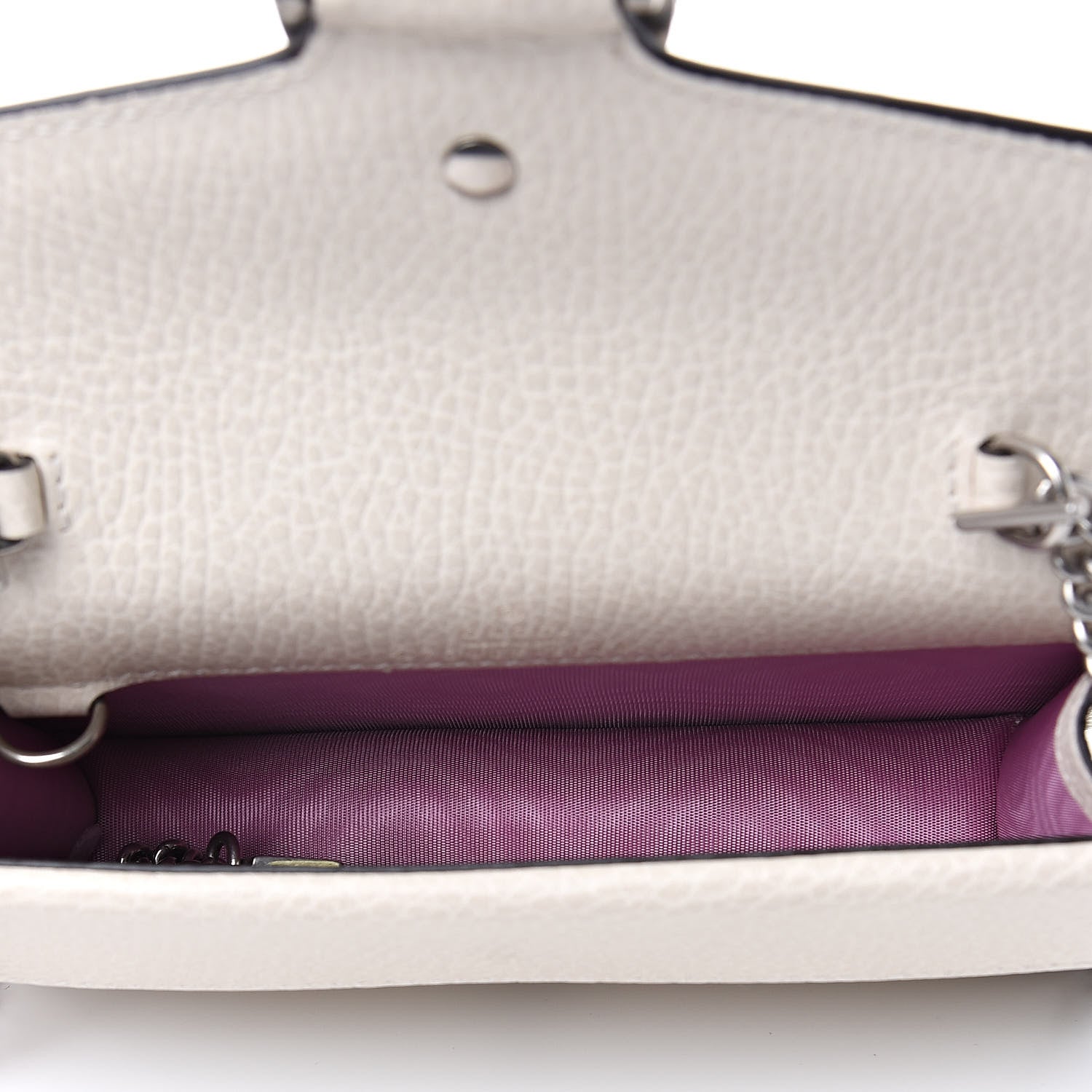 Gucci Dollar Calfskin Crystal Super Mini Dionysus Shoulder Bag Mystic White Black Diamond 5 of 12
