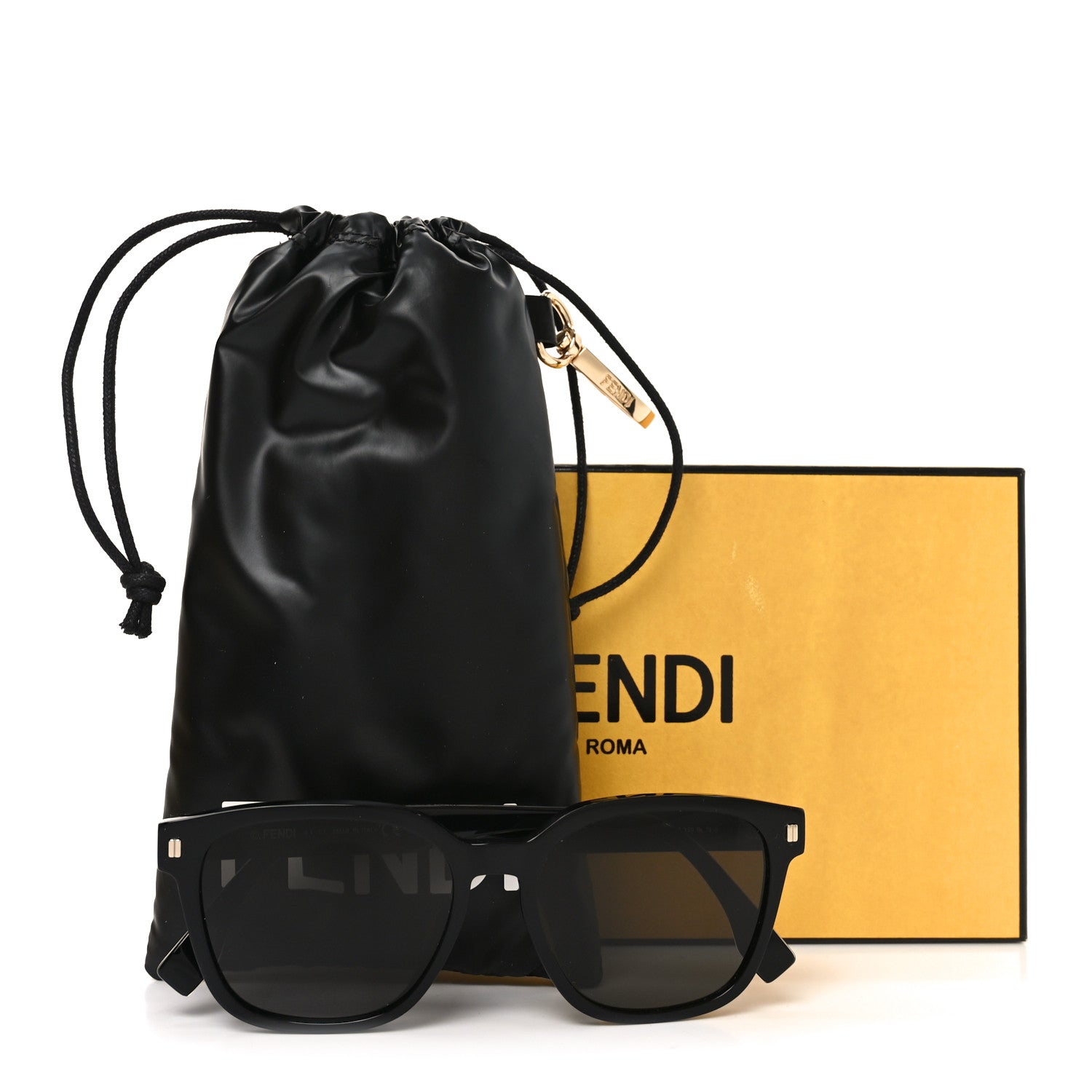 Fendi Square Sunglasses FE40001U Black 7 of 7