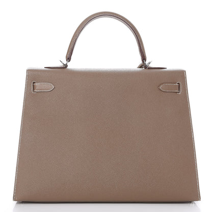 Hermes Epsom Kelly Sellier 35 Etoupe 5 of 34