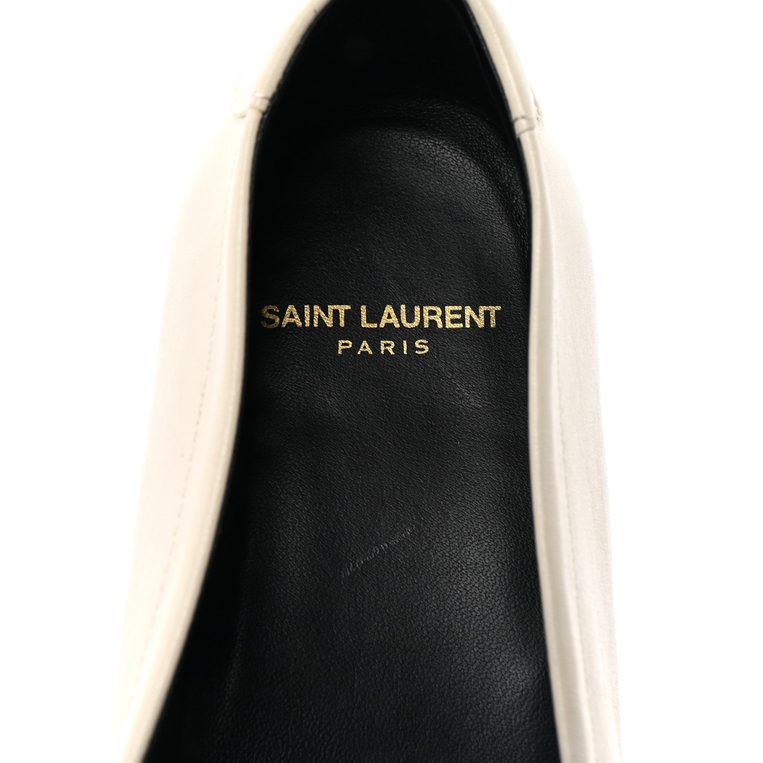 Saint Laurent Smooth Calfskin Mens Penny Loafers 42.5 Pearl 8 of 10