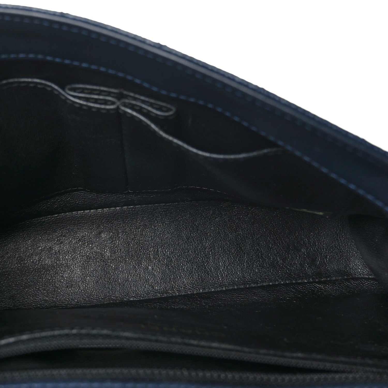 Chanel Caviar Quilted Medium CC Filigree Flap Navy Black 6 of 9
