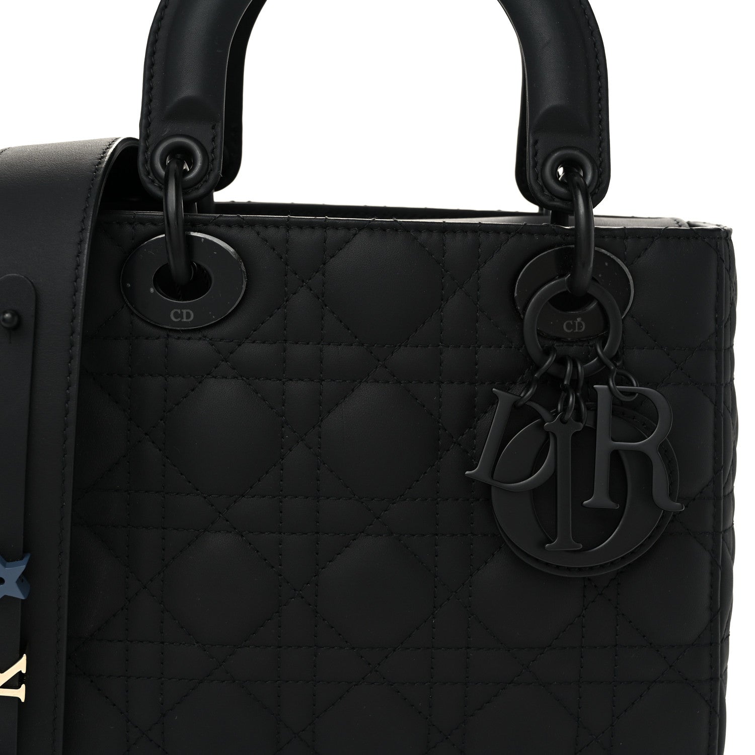 Christian Dior Ultra Matte Calfskin Cannage Small My ABCDior Lady Dior Black 8 of 10