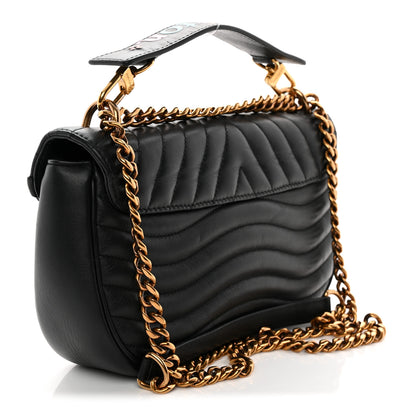 Louis Vuitton Calfskin New Wave Chain MM Black 3 of 12
