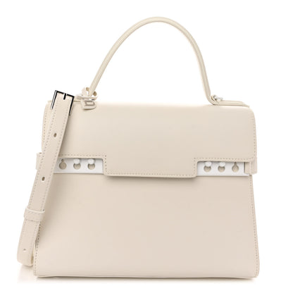 Delvaux Calfskin MM Tempete Satchel Ivory 1 of 10