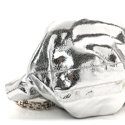 Givenchy Metallic Calfskin Kenny Mini Shoulder Bag Silver 10 of 10