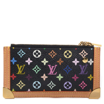 Louis Vuitton Monogram Multicolor Key Pouch Black 1 of 7