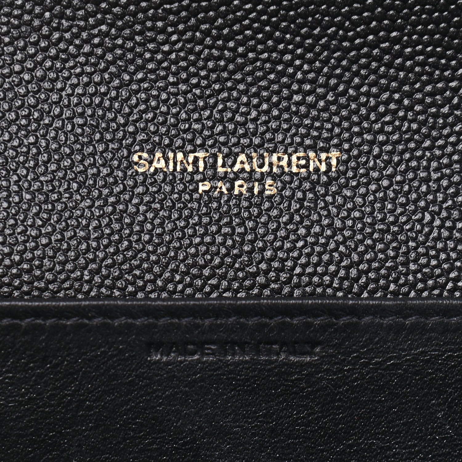 Saint Laurent Grain De Poudre Uptown Chain Wallet Black 5 of 7