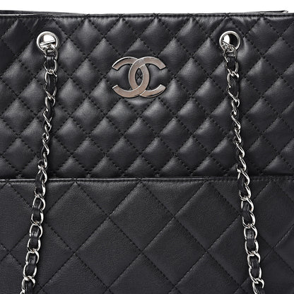 Chanel Calfskin Quilted In The Business North South Tote Black 7 of 12