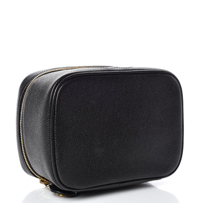 Chanel Caviar Vanity Cosmetic Case Black 4 of 9