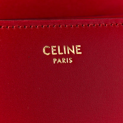 Celine Box Calfskin Teen Classic Box Flap Bag Red 7 of 12