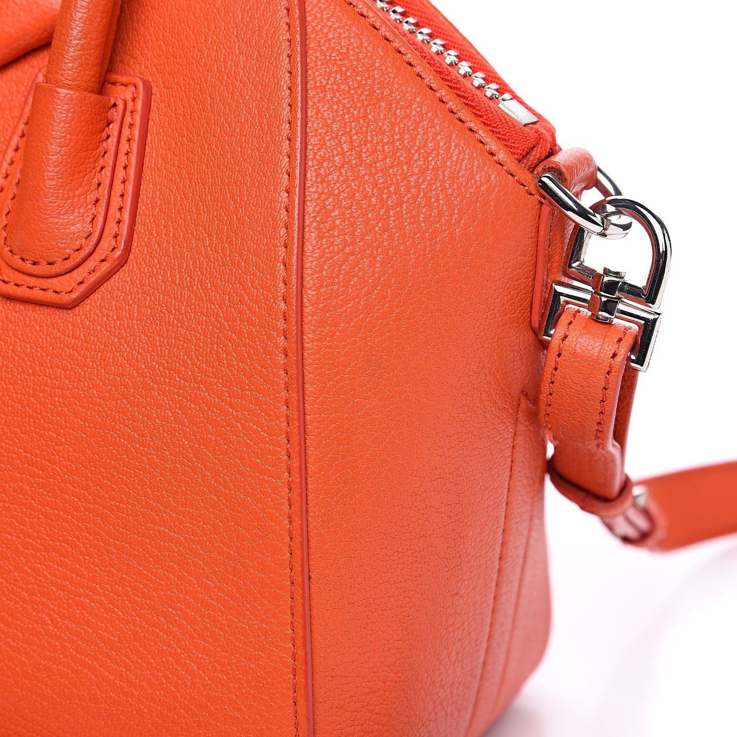 Givenchy Sugar Goatskin Mini Antigona Burnt Orange 10 of 13