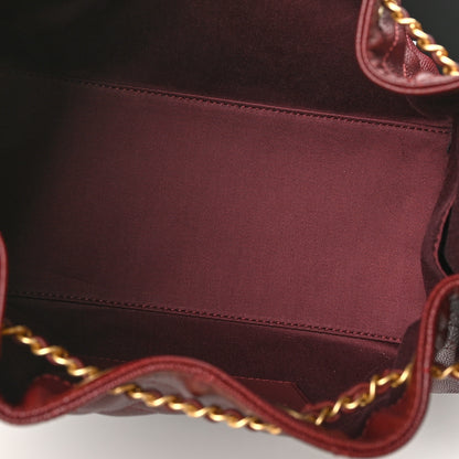 Chanel Caviar Quilted Small Chanel 25 Handbag Burgundy 5 of 11
