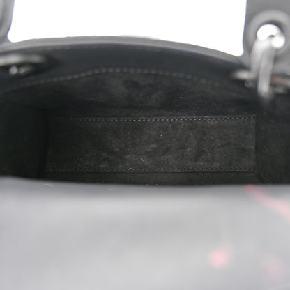 Christian Dior Ultra Matte Calfskin Cannage Mini Lady Dior Black 5 of 13