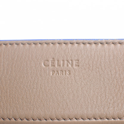 Celine Smooth Calfskin Large Phantom Luggage Khaki Cobalt Trim 9 of 10