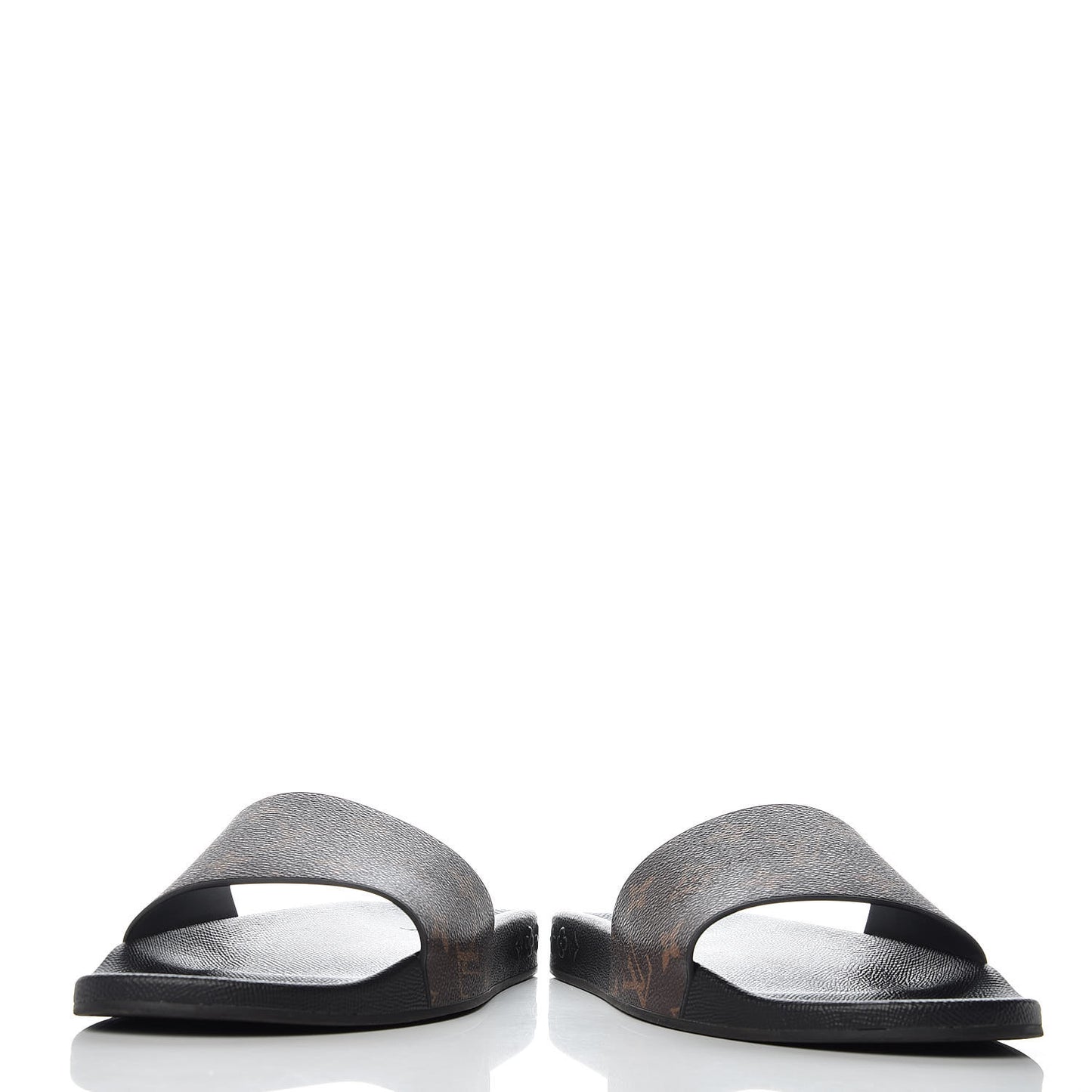 Rubber Monogram Mens Waterfront Mules 6 Macassar