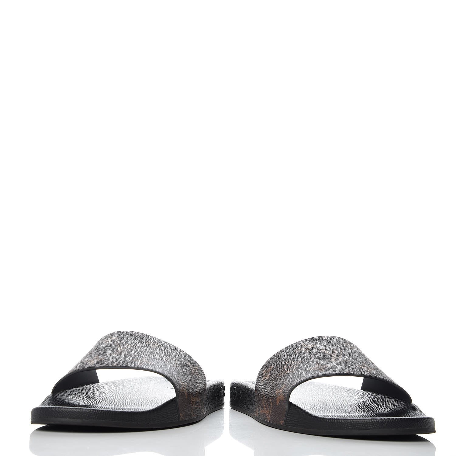 Louis Vuitton Rubber Monogram Mens Waterfront Mules 6 Macassar 6 of 9