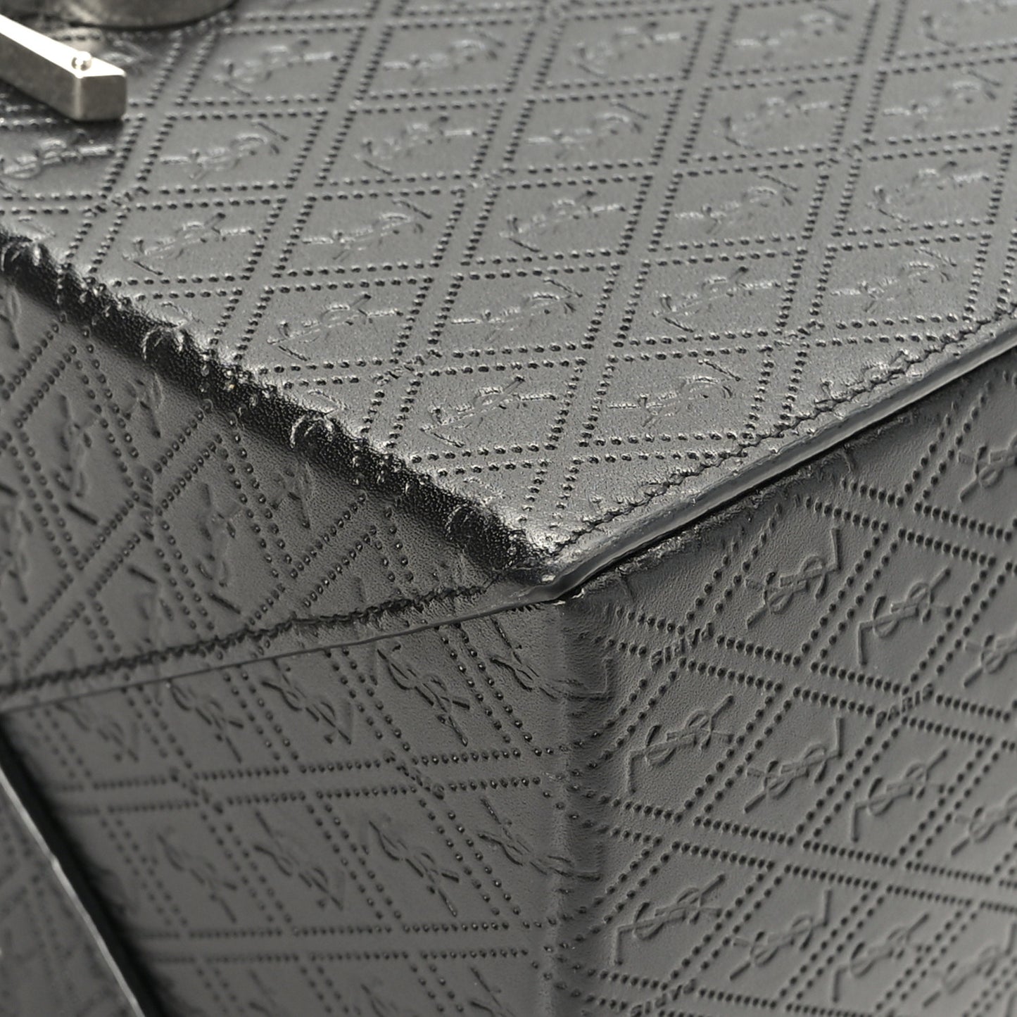 Calfskin Monogram Take Away Box Black