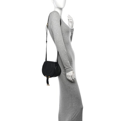 Chloe Grained Calfskin Small Marcie Saddle Bag Black 2 of 10