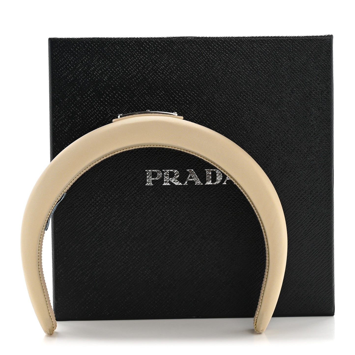 Re-Nylon Triangle Logo Headband Deserto