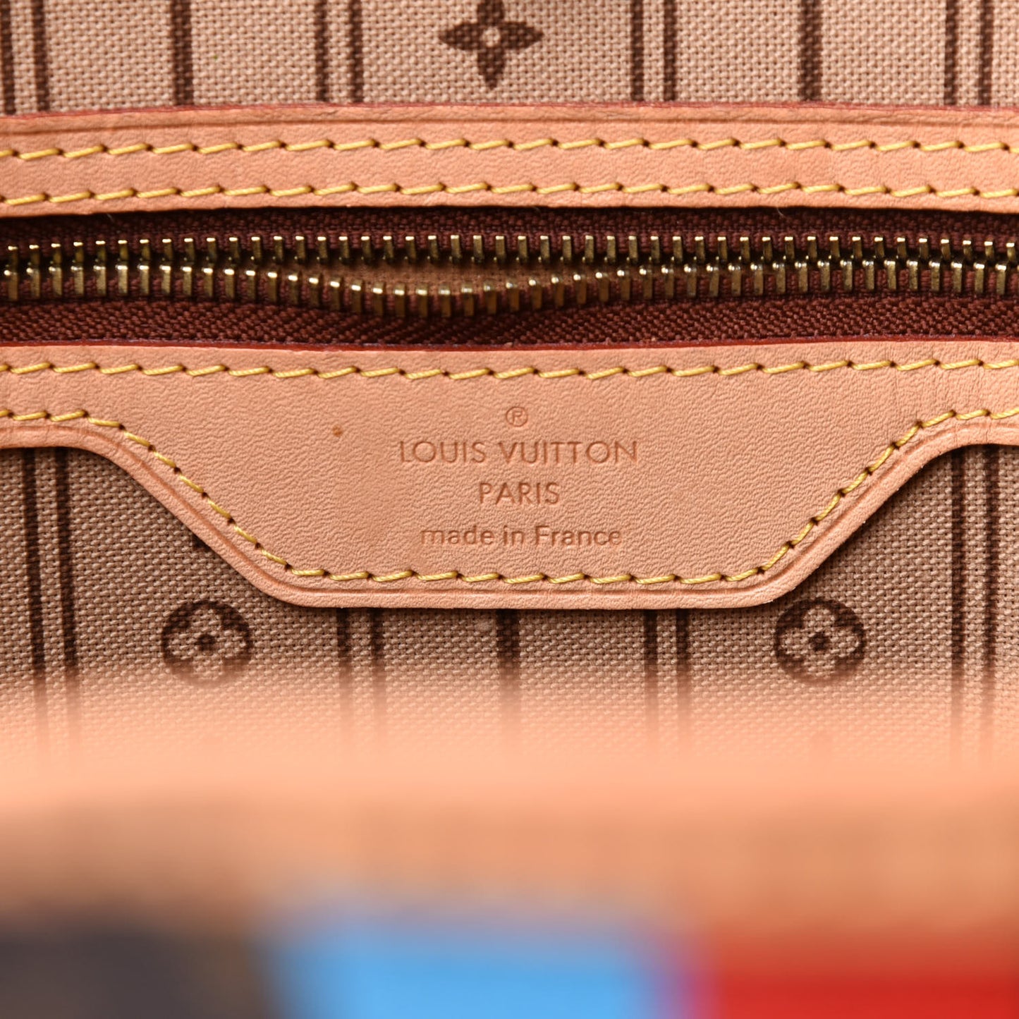 Monogram My LV Heritage Neverfull MM Blue Clair Rouge