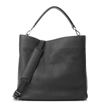 Fendi Cuoio Romano Selleria Large Anna Bucket Bag Asfalto 1 of 11