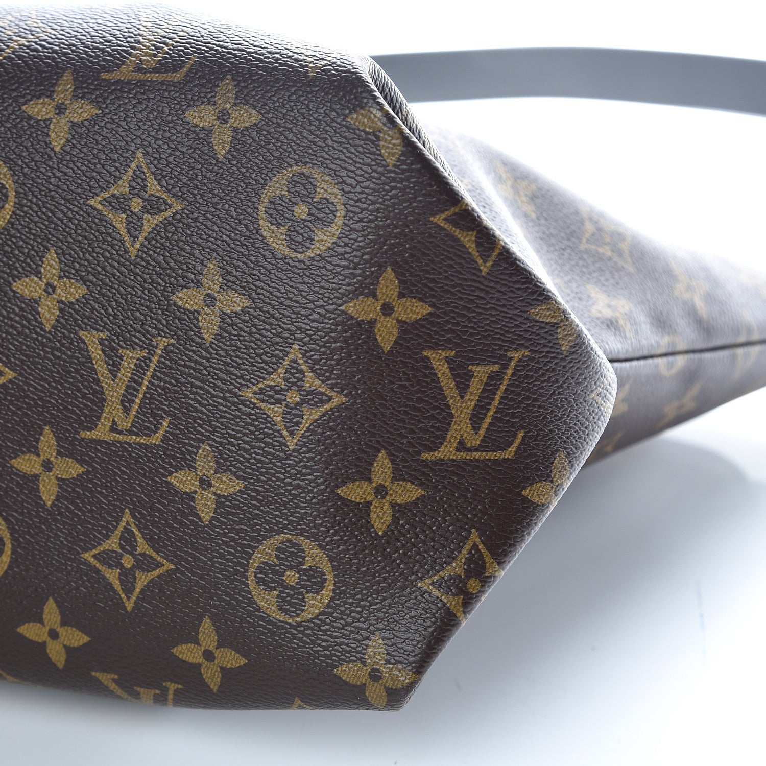 Louis Vuitton Monogram Flower Zipped Tote MM Black 6 of 10