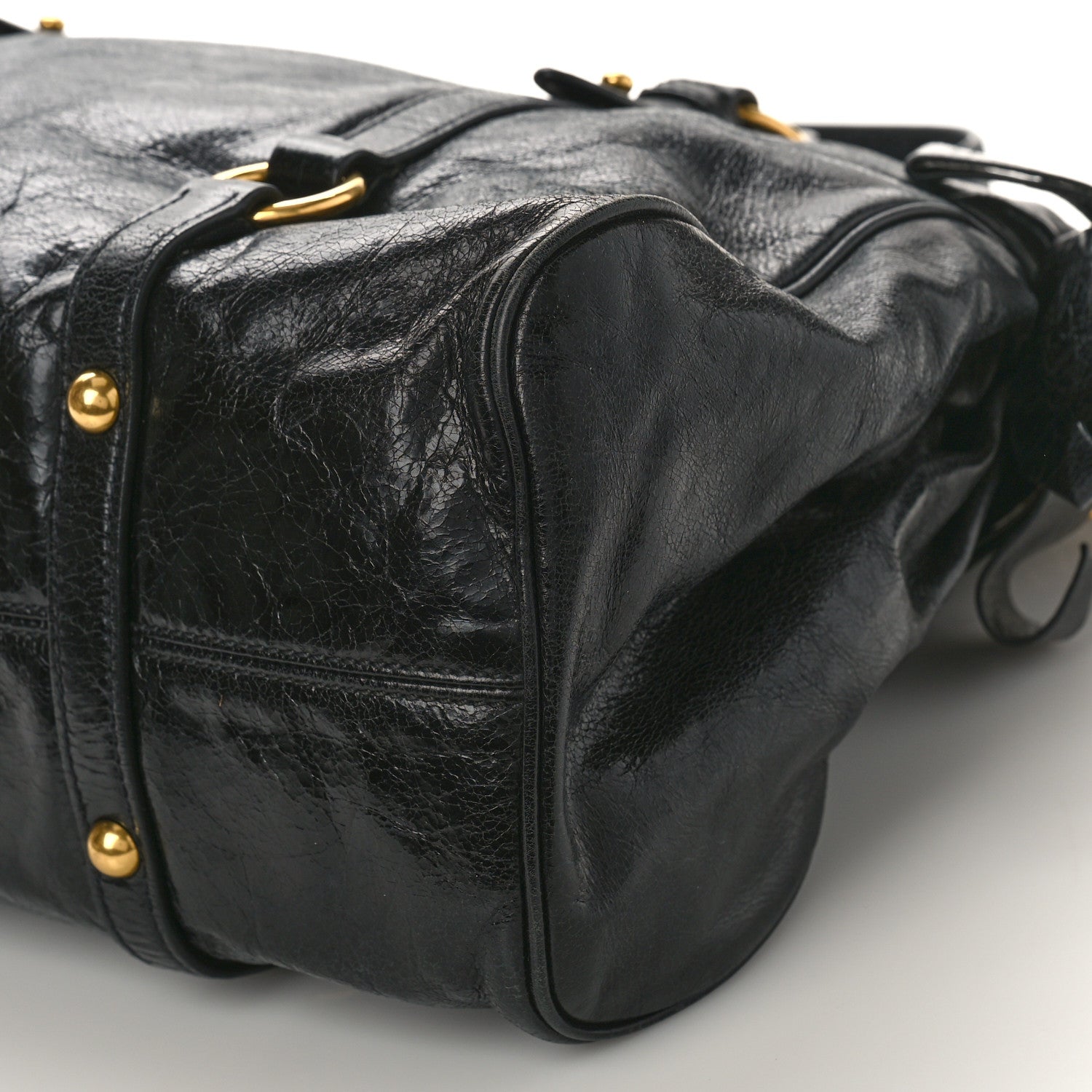 Miu Miu Vitello Lux Bow Tote Black 8 of 8