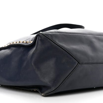 Valentino Garavani Nappa Medium Rockstud Soft Tote Marine 9 of 20