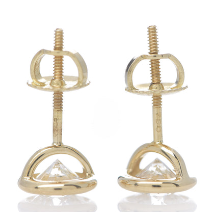 Tiffany 18K Yellow Gold Diamond 1.22ctw Elsa Peretti Diamonds By The Yard Earrings 3 of 3