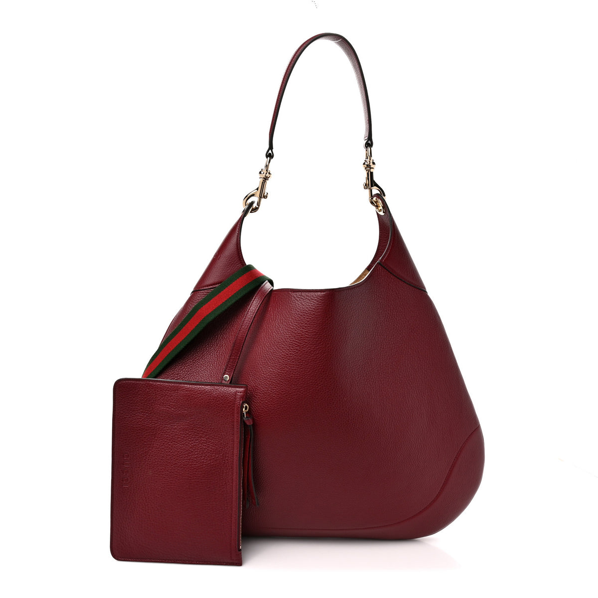 Gucci Soft Grained Calfskin Maxi B Hobo Rosso 1 of 10