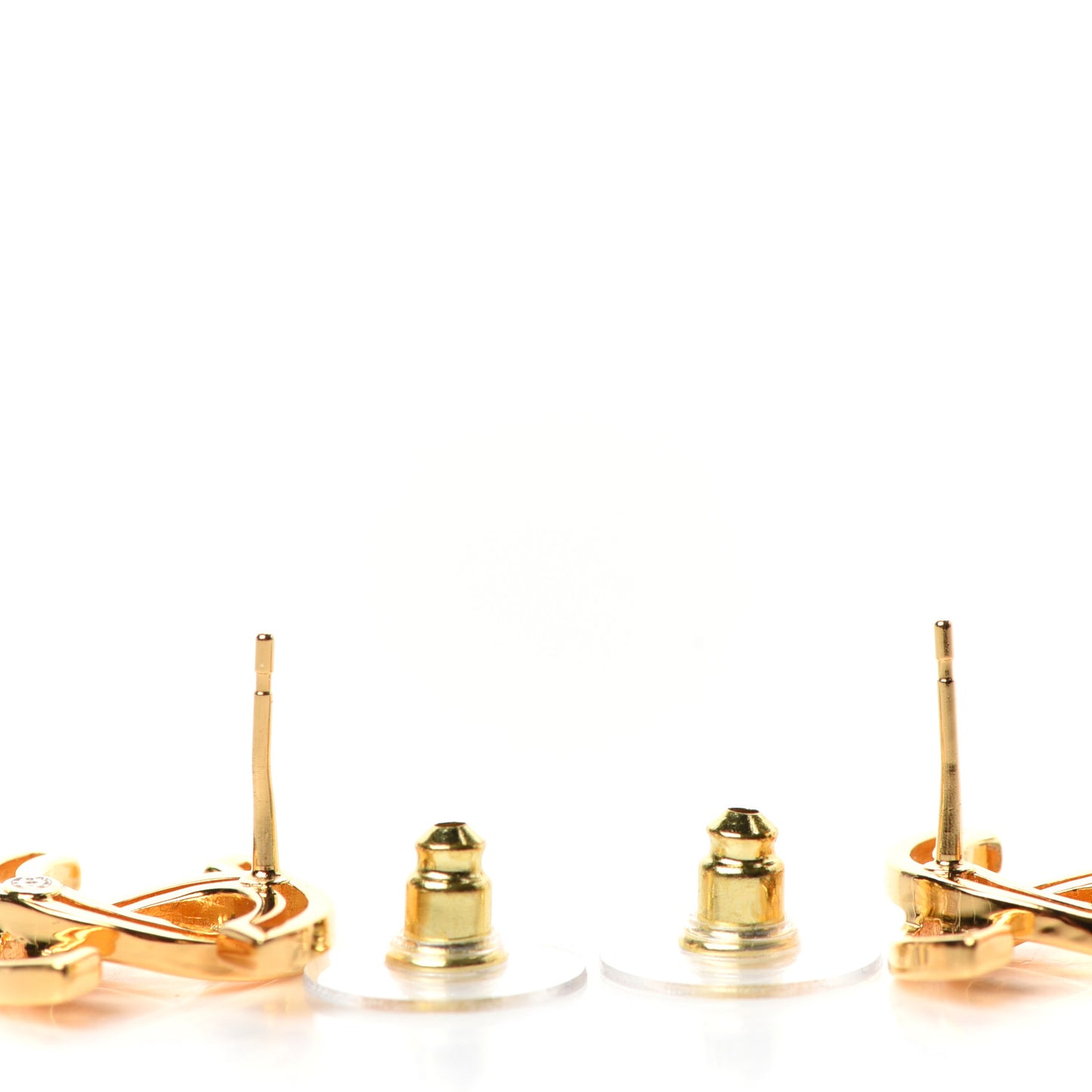 Metal Obazine CC Earrings Gold