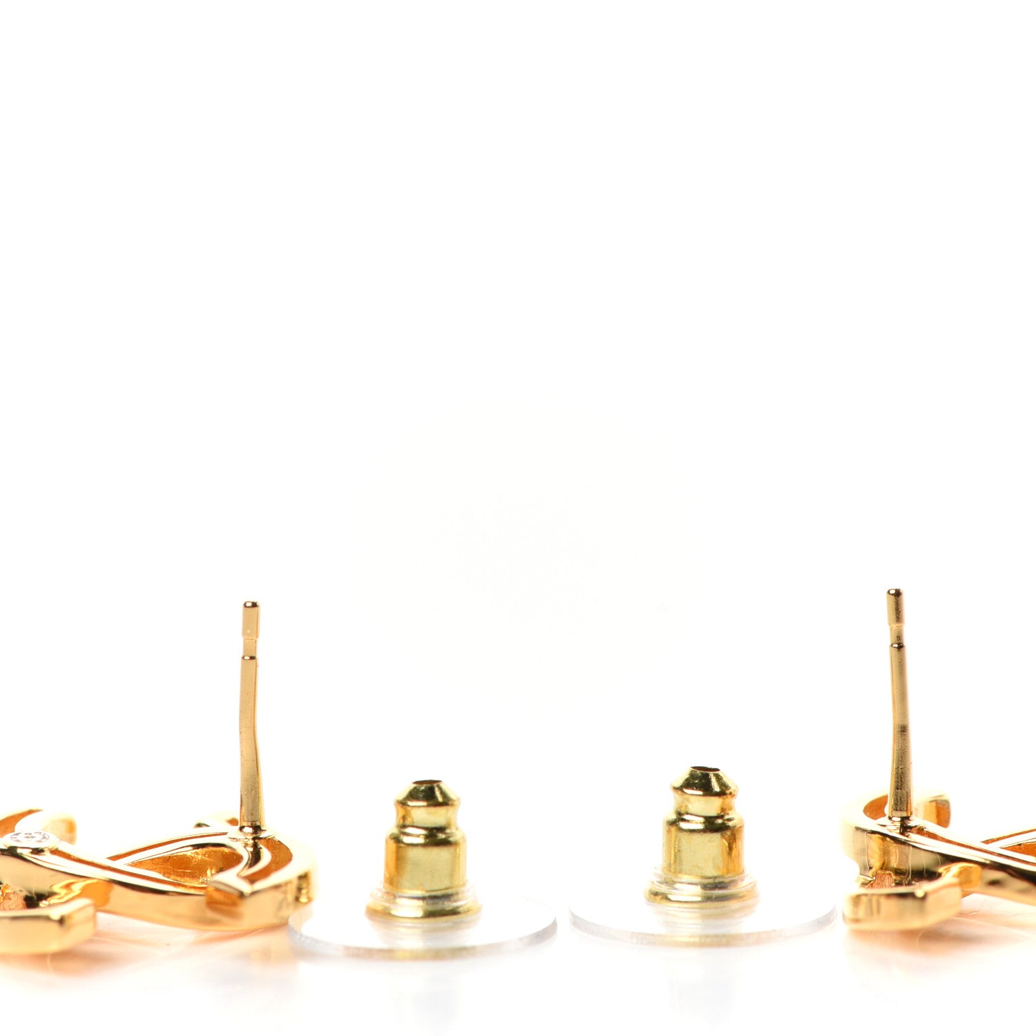 Chanel Metal Obazine CC Earrings Gold 3 of 4