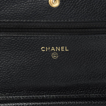 Chanel Caviar Quilted Wallet On Chain WOC Black 6 of 12