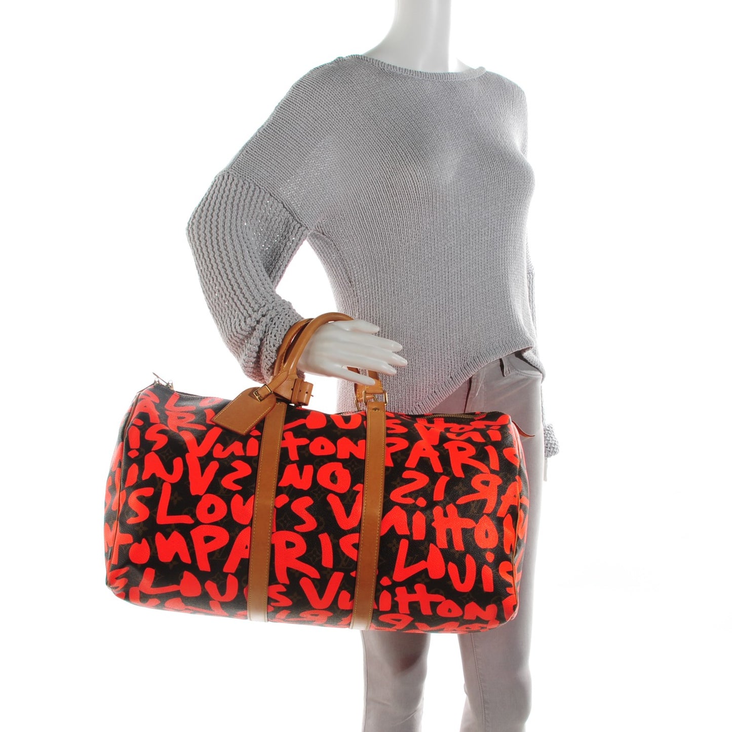 Monogram Graffiti Keepall 50 Orange