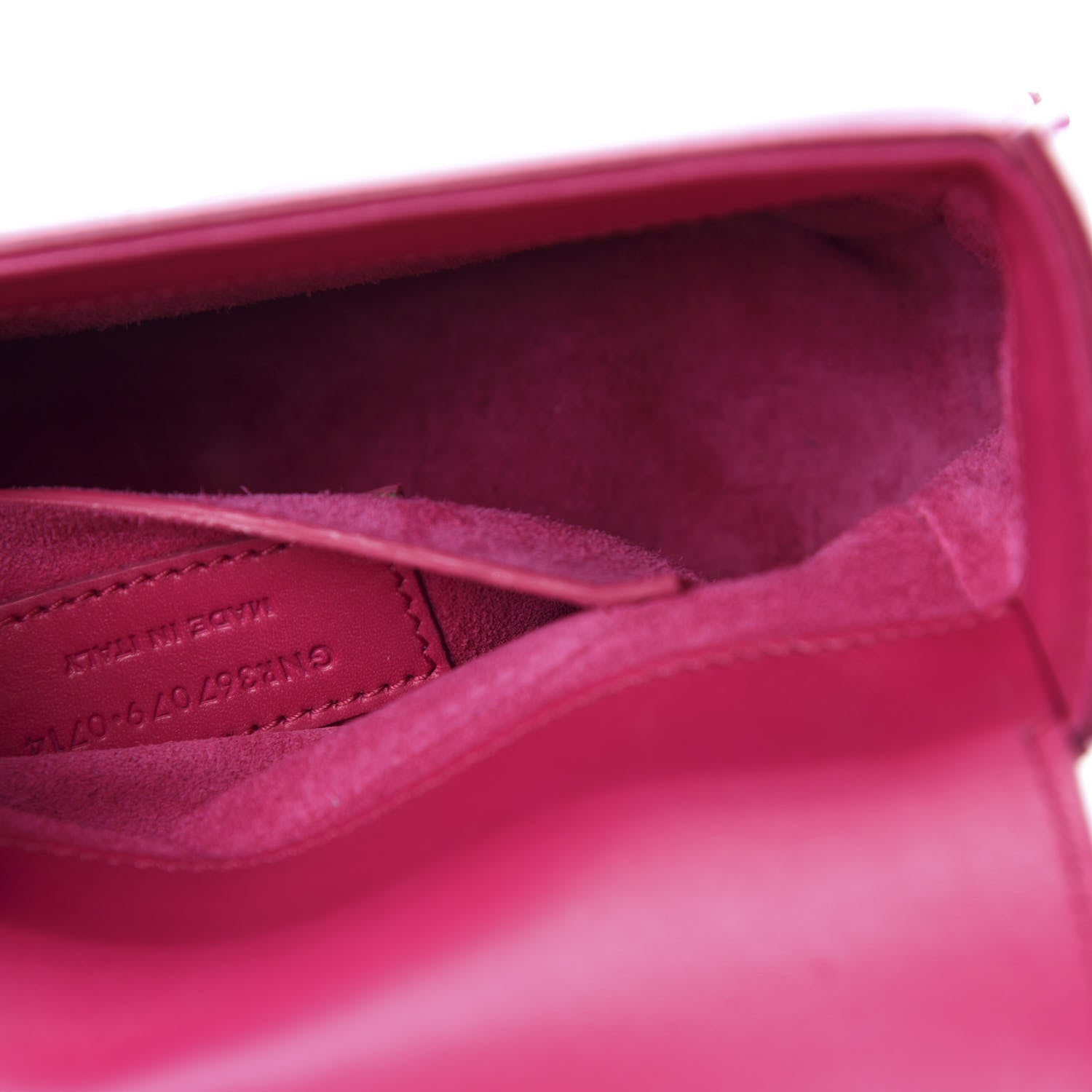 Saint Laurent Smooth Calfskin Small Classic Monogram Universite Bag Fuchsia 10 of 11