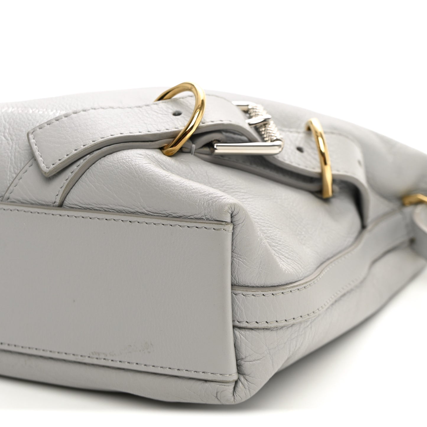 Calfskin Small Voyou Bag Light Grey