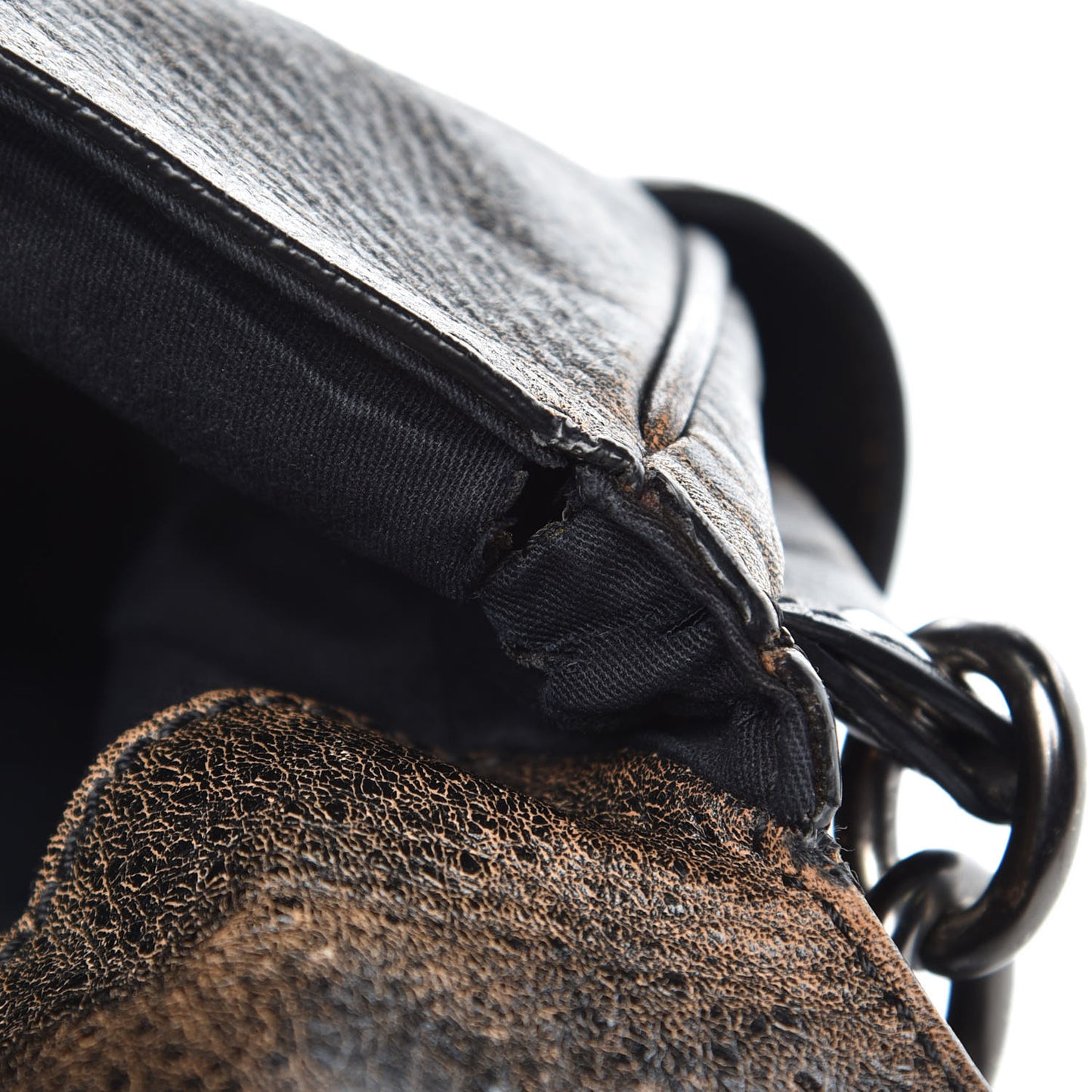 Tumbled Sheepskin Eve Messenger Brown