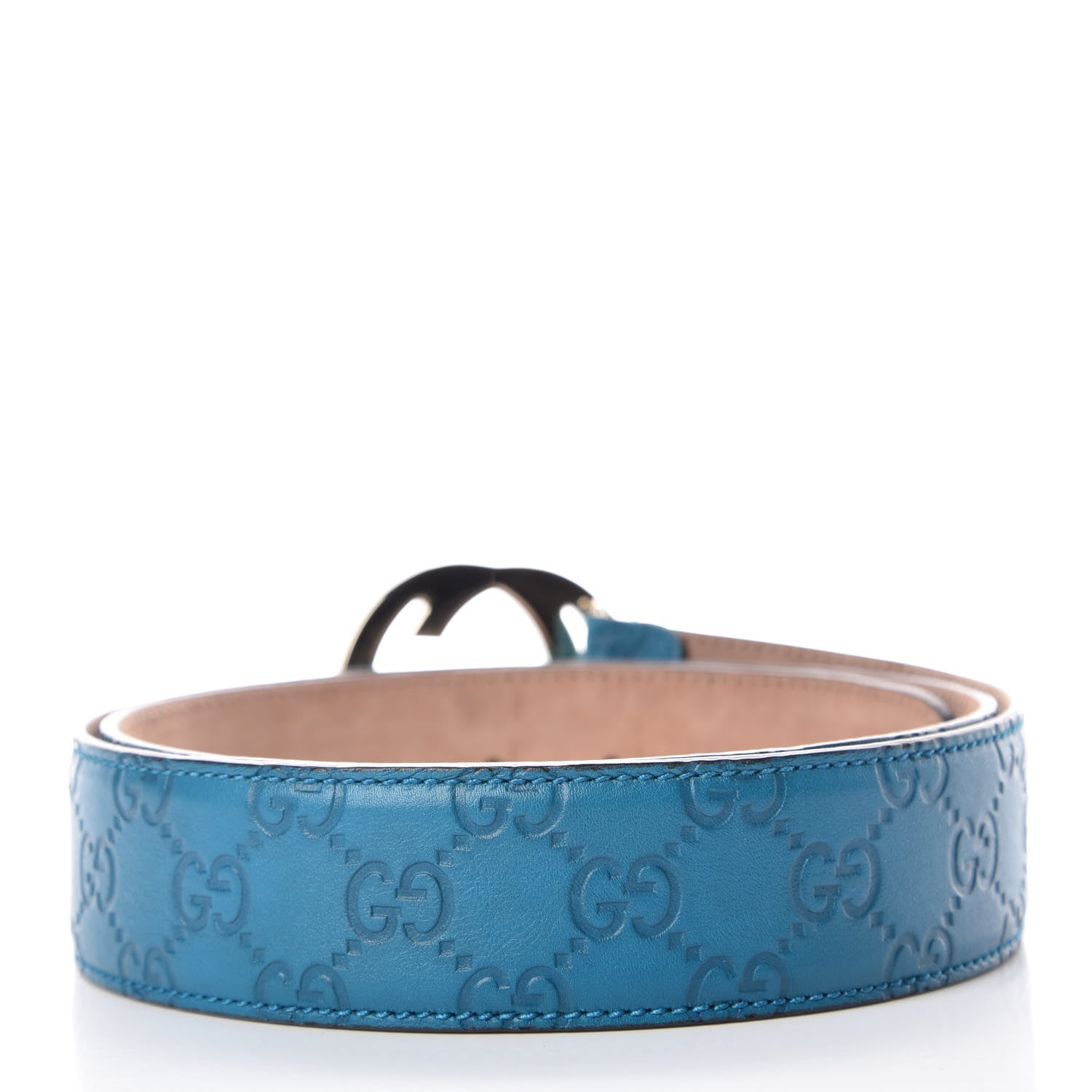 Gucci Guccissima Signature Interlocking G 40mm Belt 100 40 Deep Cobalt 3 of 10