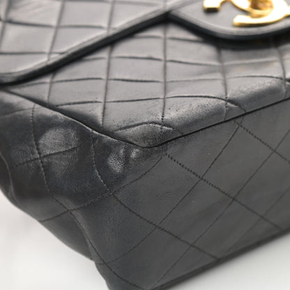 Chanel Lambskin Quilted XL Jumbo Single Flap Black 10 of 19